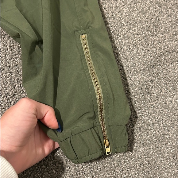 Olive Green Women’s Athletic Joggers - Picture 3 of 4
